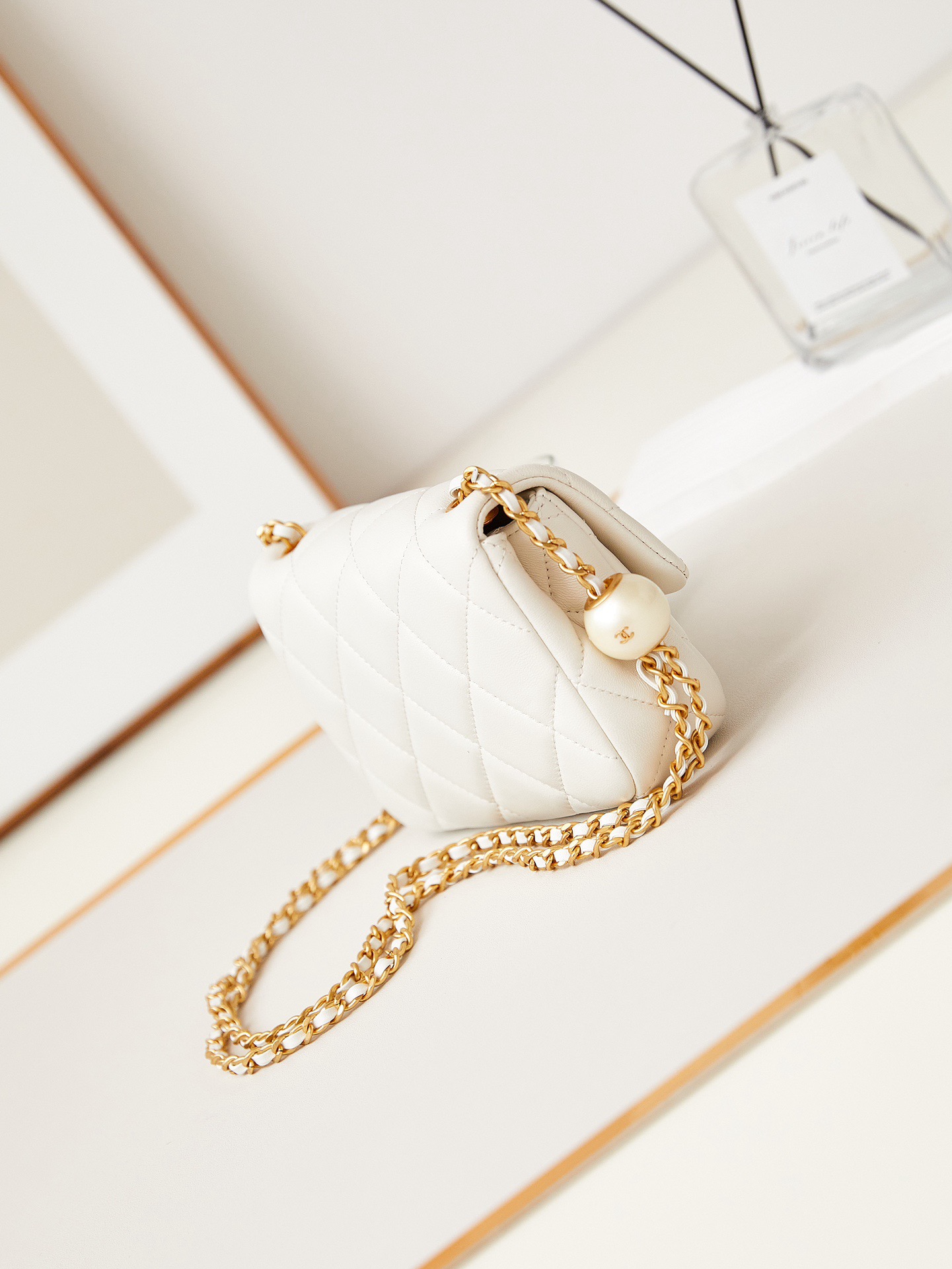 CHANEL MINI FLAP BAG AS4868 WHITE