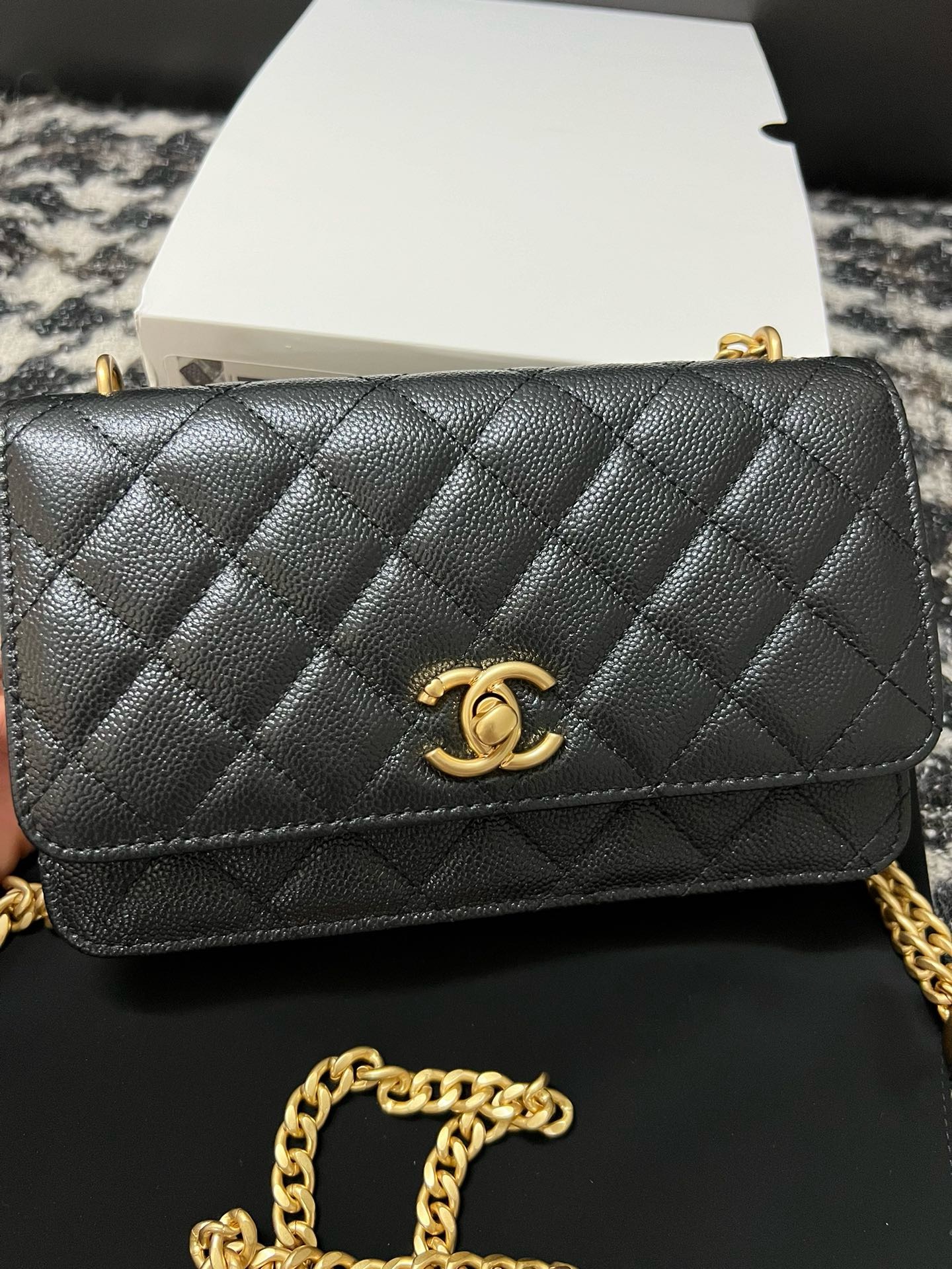 CHANEL WALLET ON CHAIN AP3971 BLACK