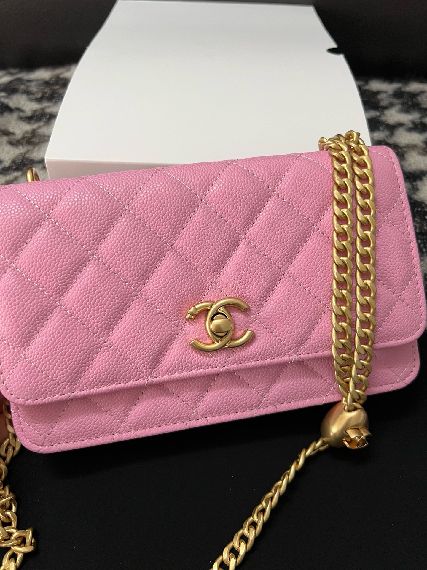 CHANEL WALLET ON CHAIN AP3971 pink