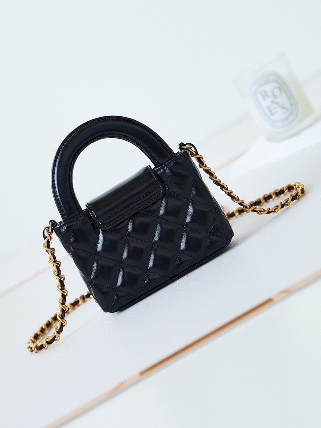 Chanel 23K NANO SHOPPING BAG AS3435 BLACK