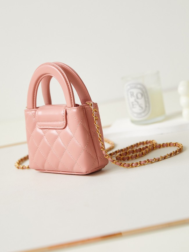 Chanel 23K NANO SHOPPING BAG AS3435 DARK PINK