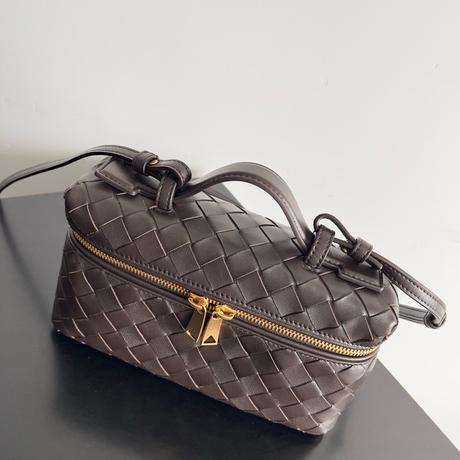 Bottega Veneta Vanity Case On Strap 789109 dark brown