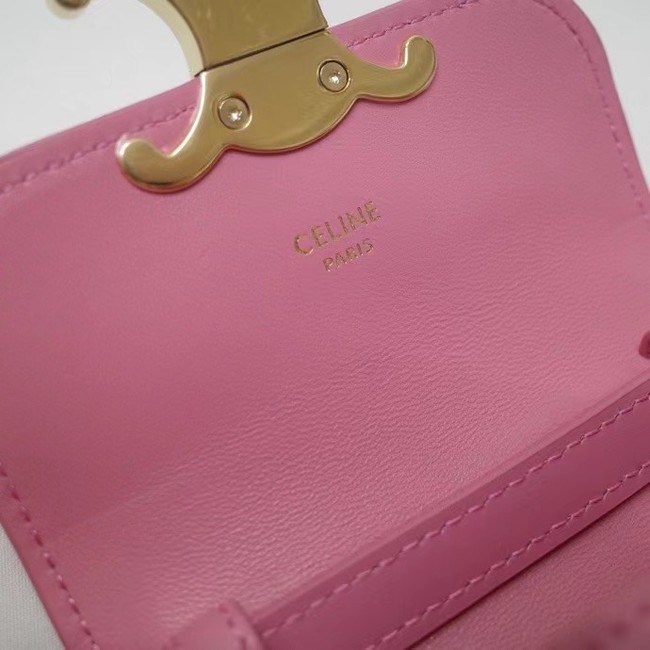 Celine MINI TRIOMPHE IN CALFSKIN 10I512 ROSE