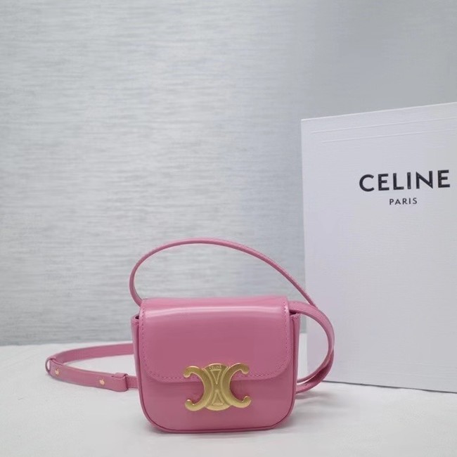 Celine MINI TRIOMPHE IN CALFSKIN 10I512 ROSE