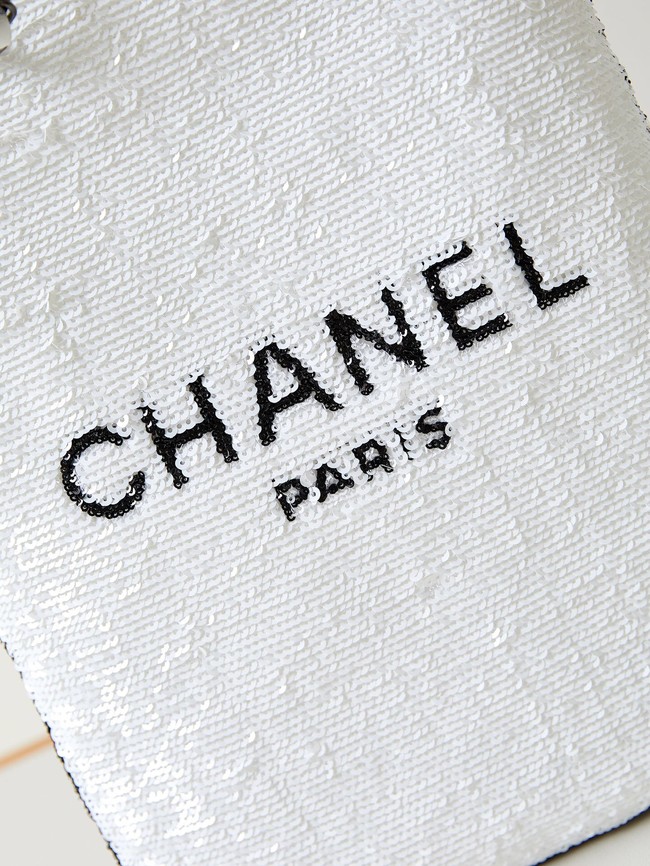 Chanel SHOPPING BAG AS4856 White & Black