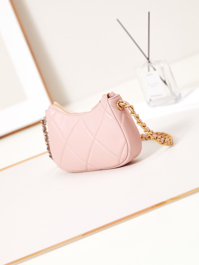 CHANEL 19 CLUTCH WITH CHAIN AP3763 PINK