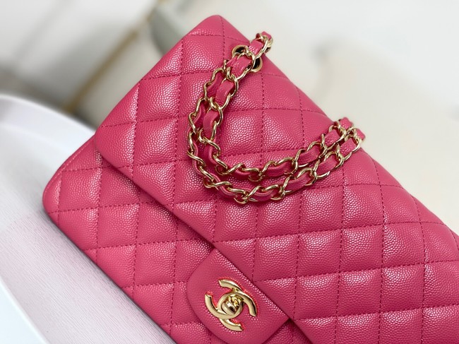 CHANEL CLASSIC 11.12 HANDBAG AS01112 ROSE&GOLD Metal