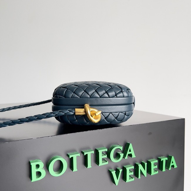 Bottega Veneta Knot With Chain A776662 dark blue