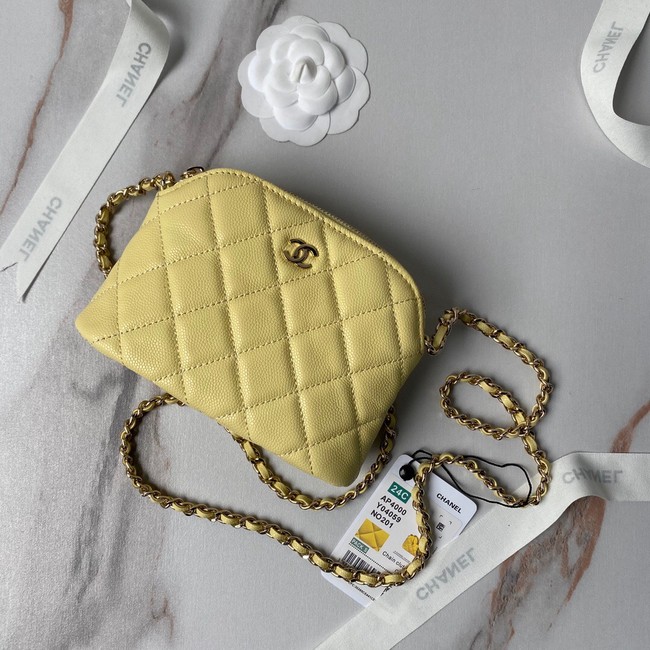 CHANEL CLUTCH WITH CHAIN AP4000 yellow