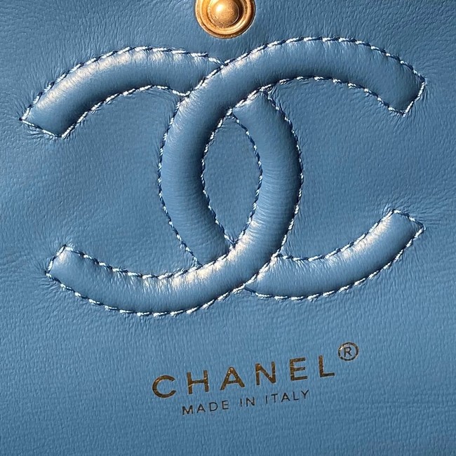 CHANEL CLASSIC 11.12 HANDBAG A01112 Blue