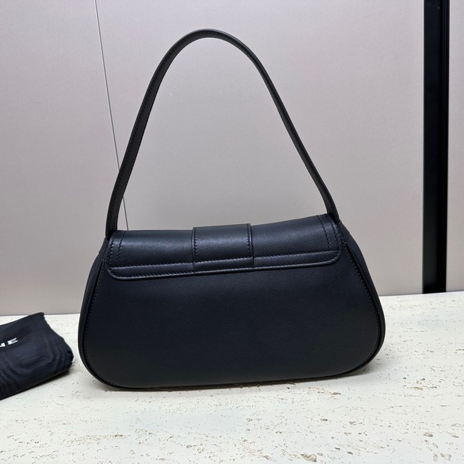 CELINE MEDIUM POLLY BAG IN SUPPLE CALFSKIN 115633 BLACK