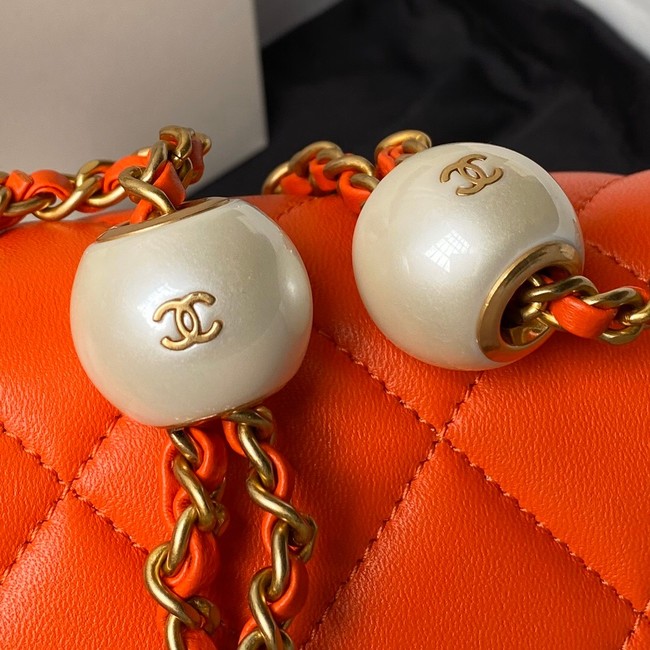 CHANEL MINI FLAP BAG AS4868 ORANGE