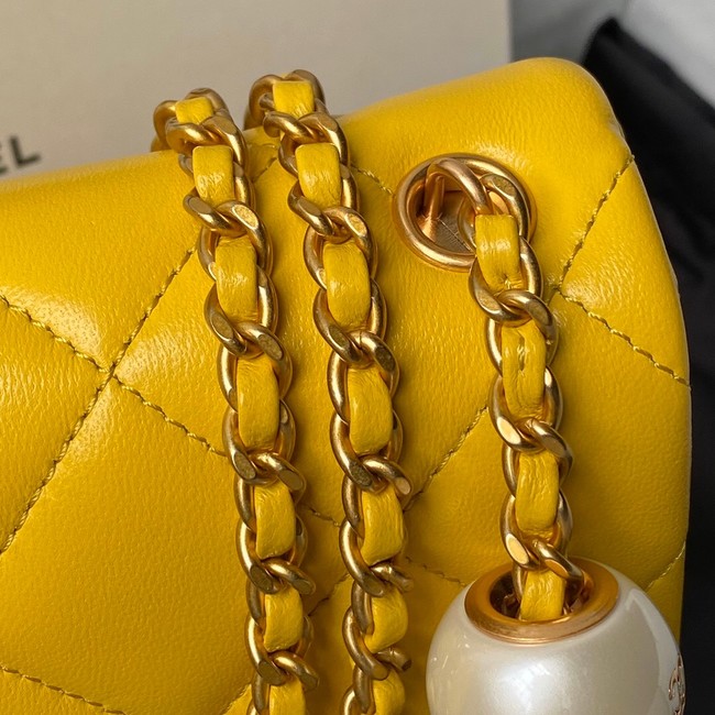 CHANEL MINI FLAP BAG AS4868 YELLOW