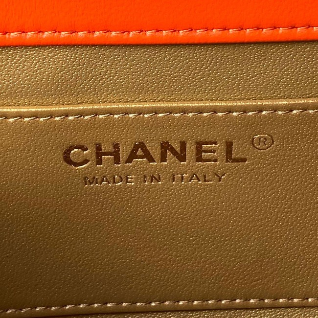 CHANEL SMALL FLAP BAG AS4861 orange