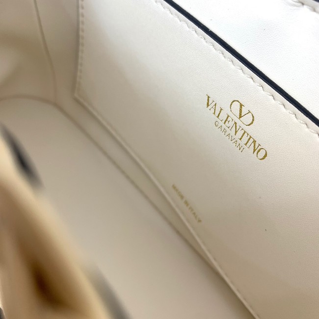 VALENTINO Small Woven Shoulder Bag 5055 white
