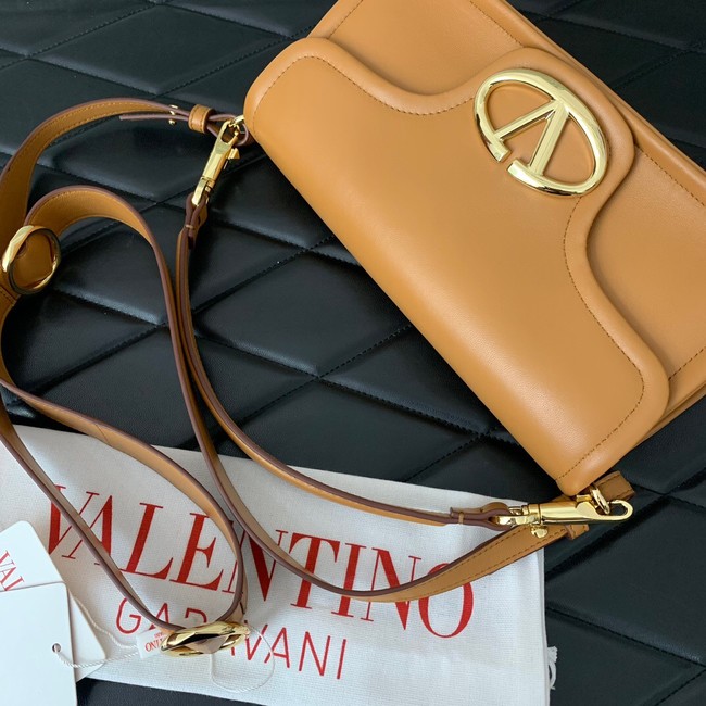 VALENTINO VLOGO 1960 medium lambskin bag FJ098 brown