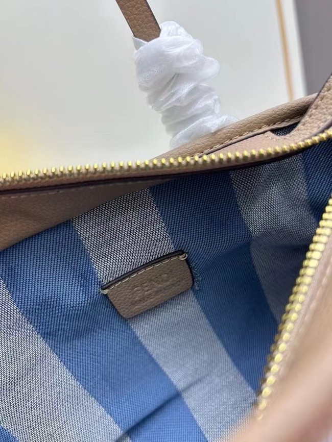 Fendi mini FF jacquard fabric and leather bag F3671 blue