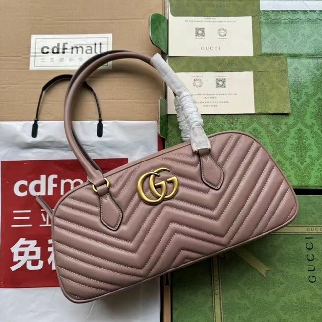 Gucci GG MARMONT MEDIUM TOP HANDLE BAG 795218 Dusty rose