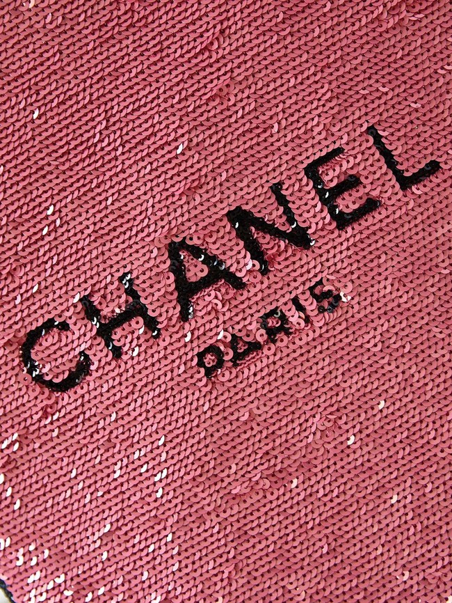 Chanel SHOPPING BAG AS4856 Dark Pink & Black