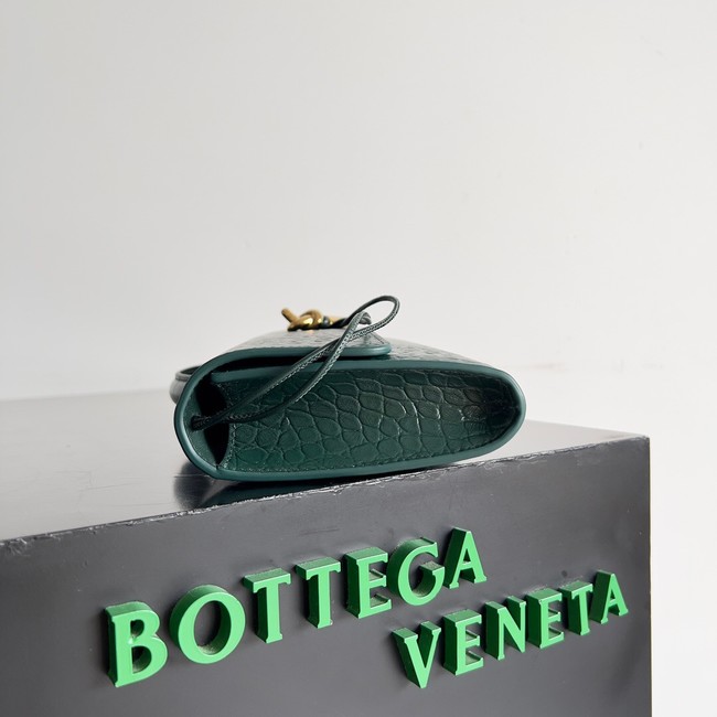 Bottega Veneta Long Clutch Andiamo With Handle alligator leather 741511 dark green