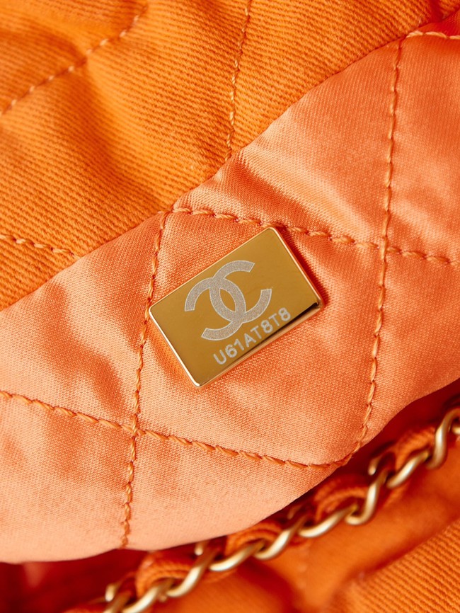 CHANEL 22 MINI HANDBAG Fabric AS3980 orange