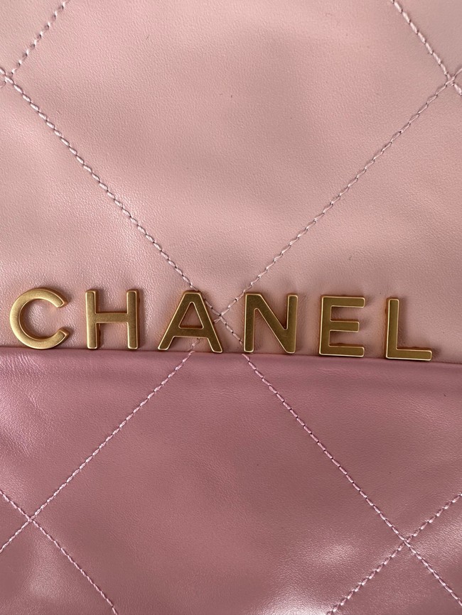 CHANEL 22 MINI HANDBAG AS3260 Light Pink & Light Purple