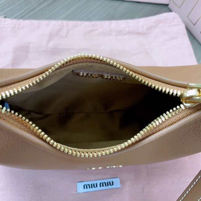 MIU MIU Original Leather Top Handle Bag 5BC161 Apricot