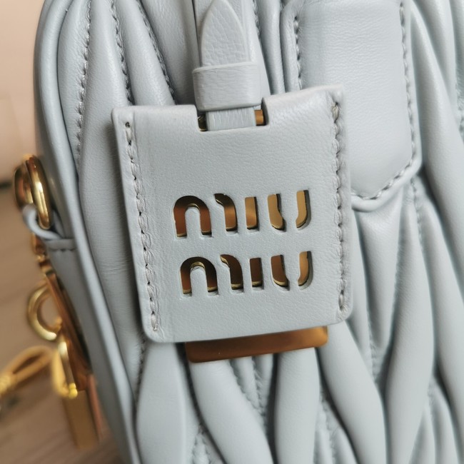 Miu Miu Wander Matelasse Original Sheepskin Bag 2BB124 light blue