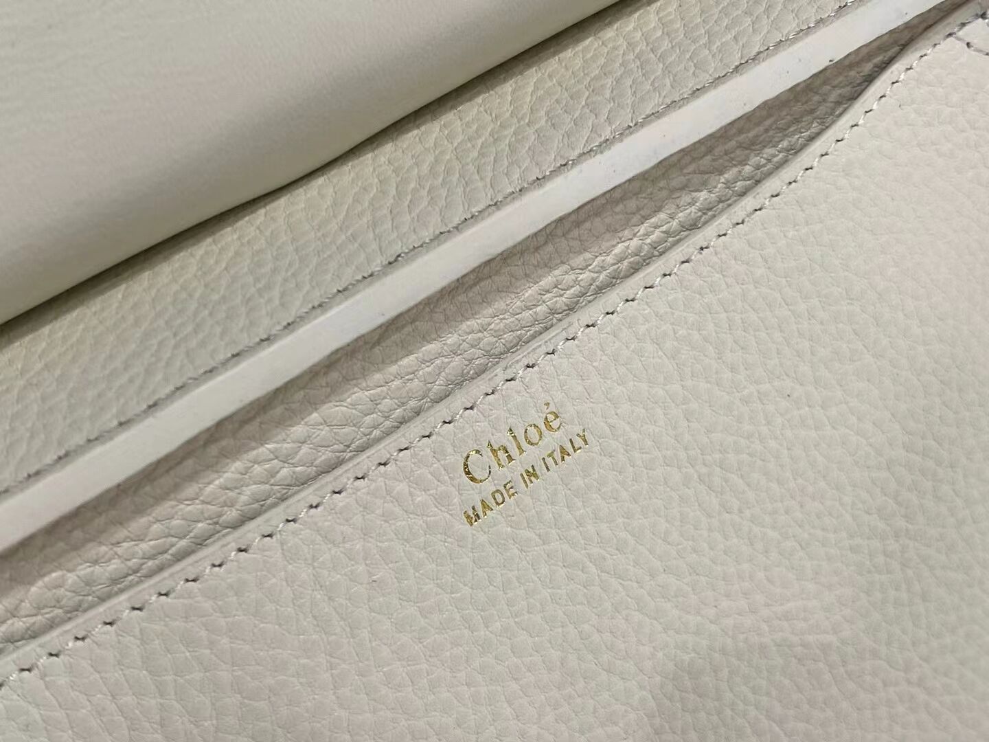 CHLOE Small leather shoulder bag CL225156 cream