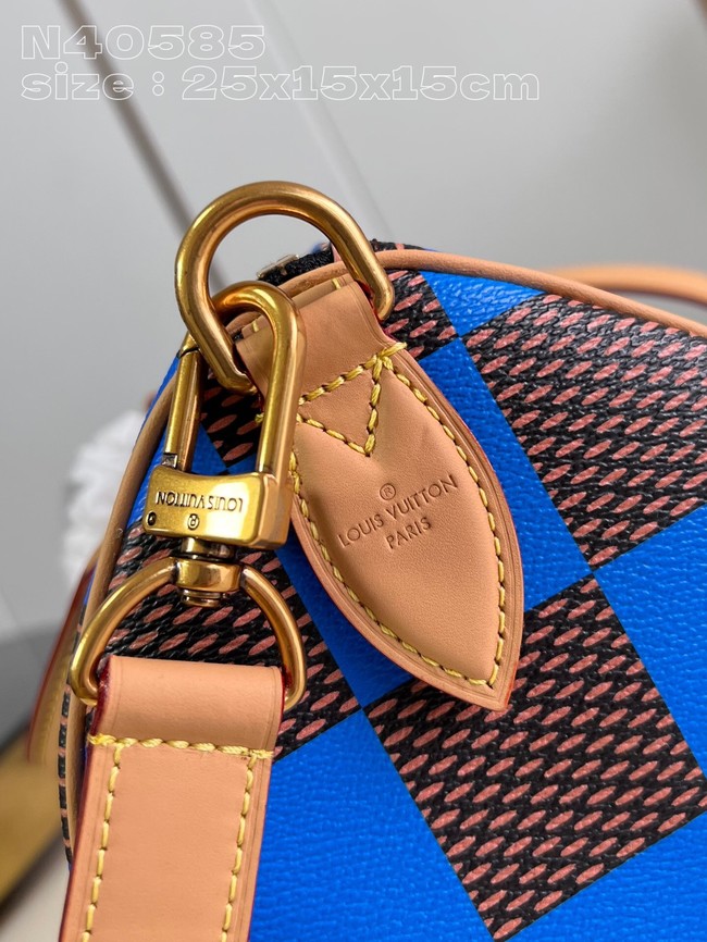 Louis Vuitton Speedy 25 Bandouliere Damier Pop N40585 Blue