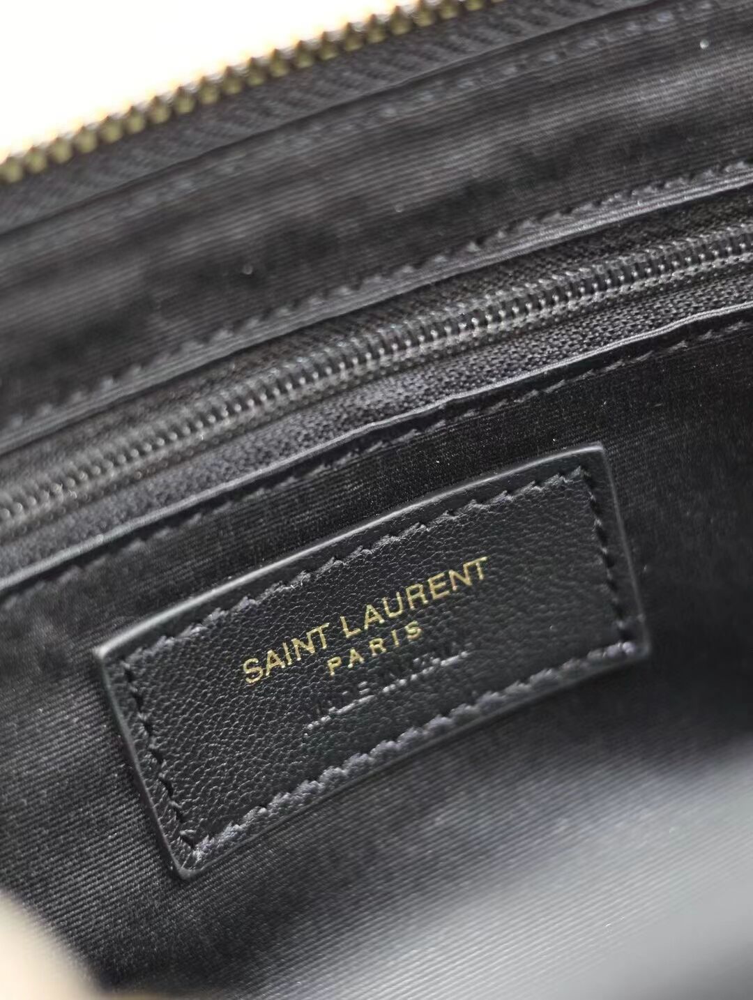 SAINT LAURENT GABY VANITY BAG IN LAMBSKIN Y875317 black