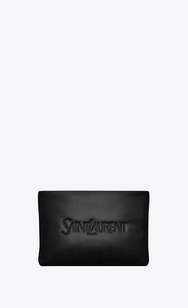 SAINT LAURENT CALYPSO SMALL POUCH IN LAMBSKIN 765025 black