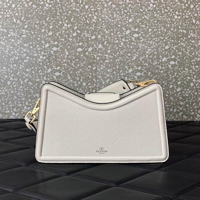 VALENTINO Mini VLOGO SIGNATURE calfskin bag 0119 white