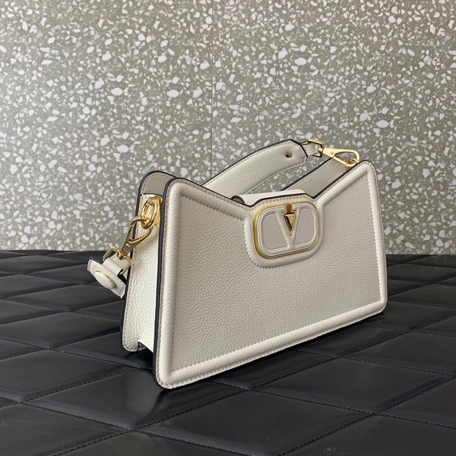 VALENTINO Mini VLOGO SIGNATURE calfskin bag 0119 white