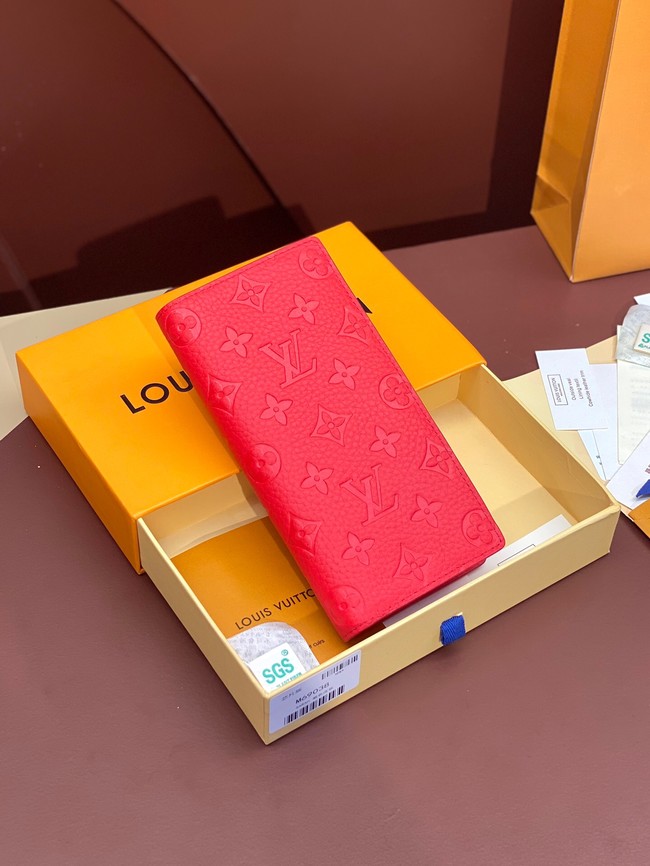 Louis Vuitton Brazza Wallet M69038 red