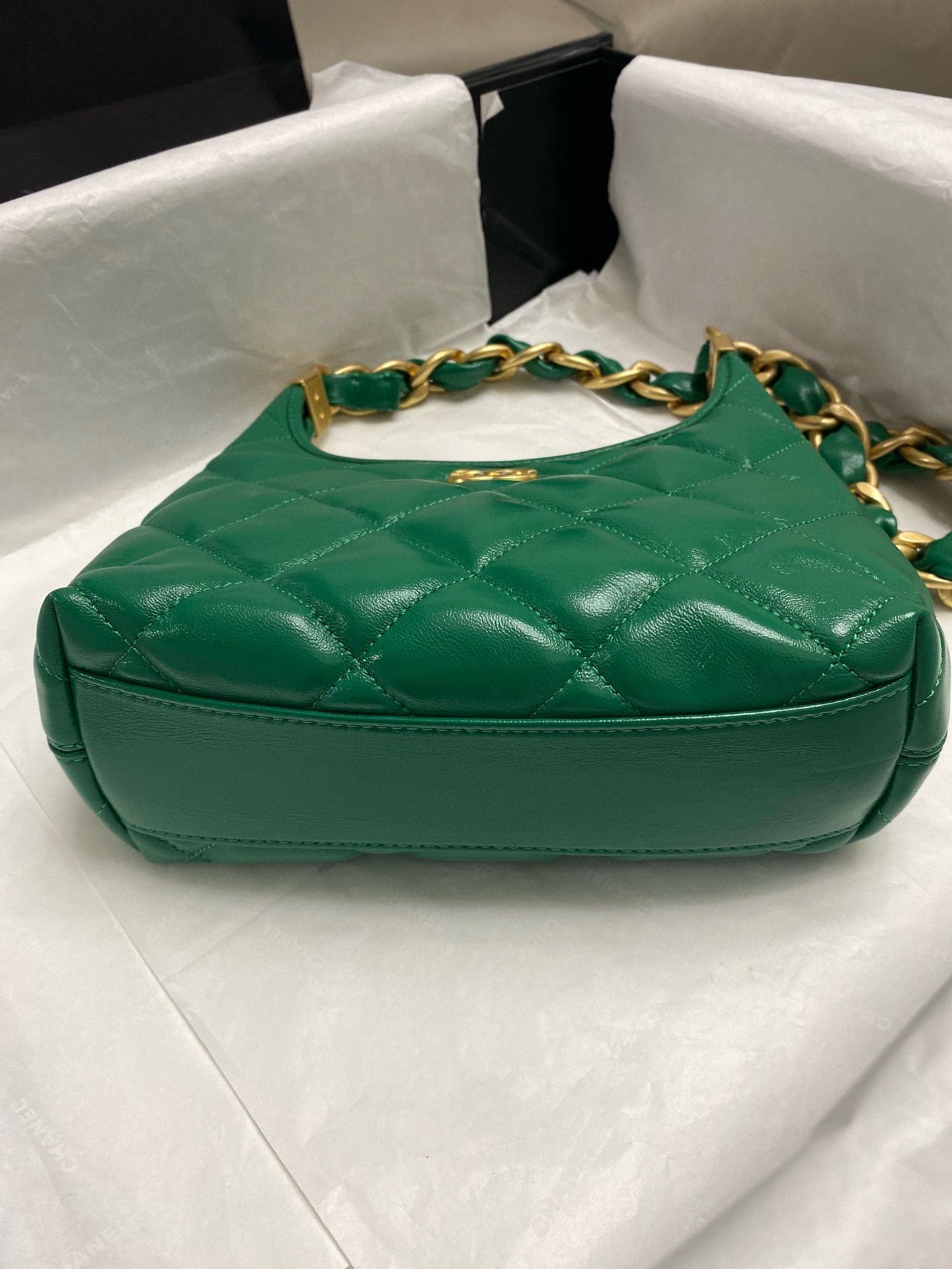 Chanel 24A Original Leather Hobo Bag AS4922 AS4923 Green