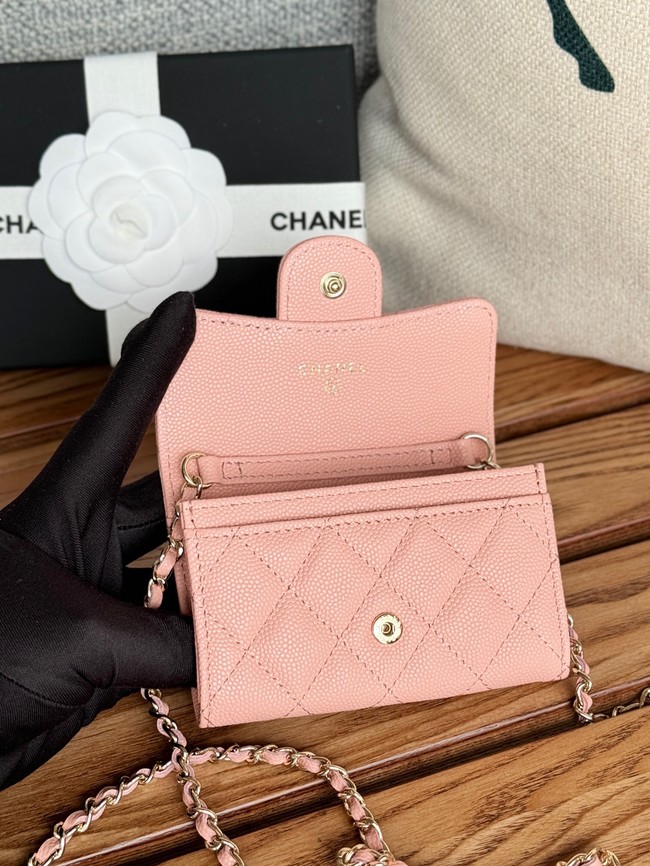 Chanel MINI BELT BAG Gold-Tone Metal A81081 pink