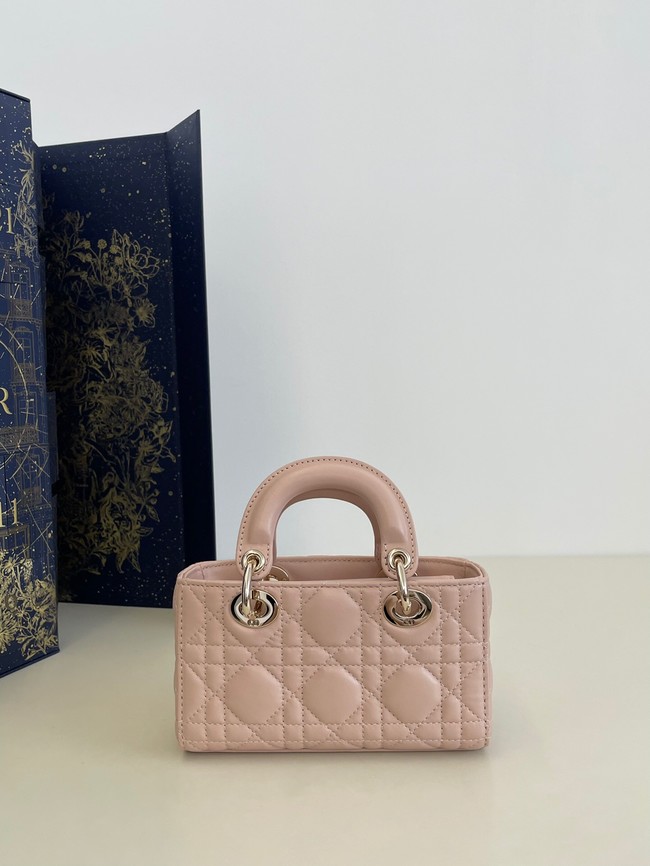 Lady D-Joy Micro Bag Rose des Vents Cannage Lambskin S0910O