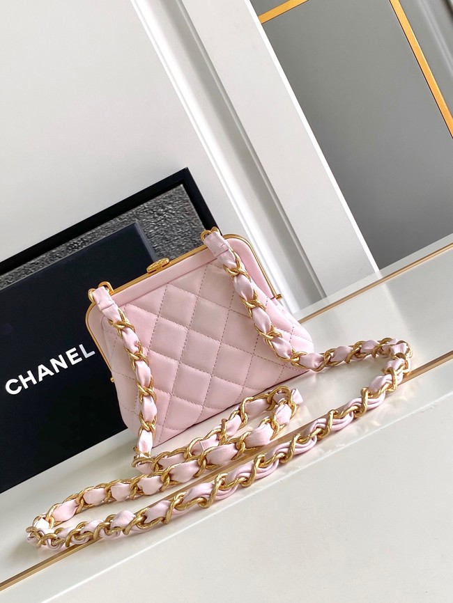 Chanel 24A  CLUTCH WITH CHAIN AP4028 pink