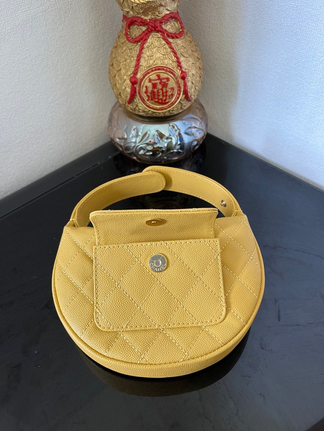 Chanel POUCH Lambskin & Gold-Tone Metal AP3467 yellow