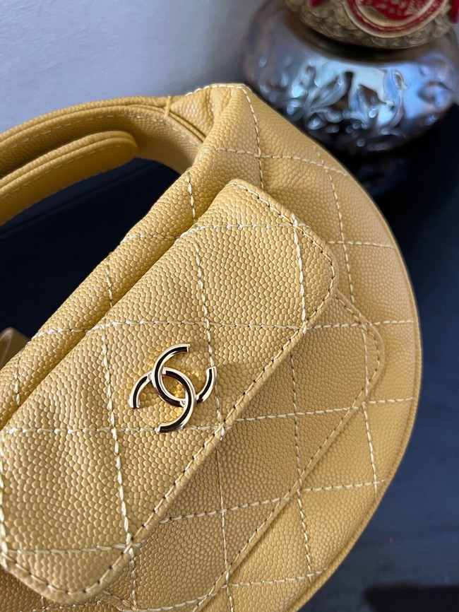 Chanel POUCH Lambskin & Gold-Tone Metal AP3467 yellow