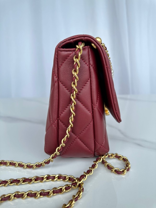 Chanel FLAP BAG AS5011 RED