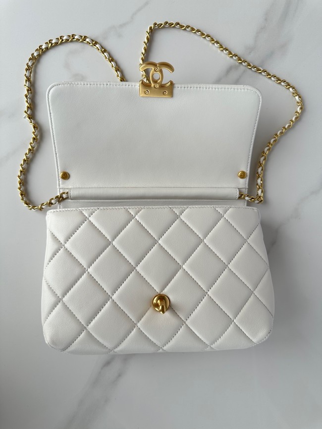 Chanel FLAP BAG AS5011 WHITE