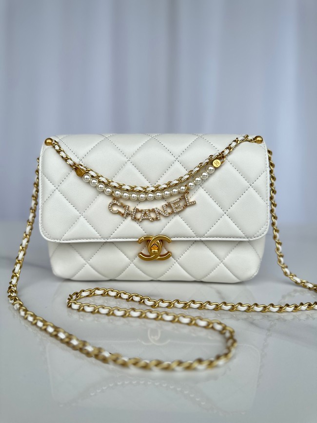 Chanel FLAP BAG AS5011 WHITE