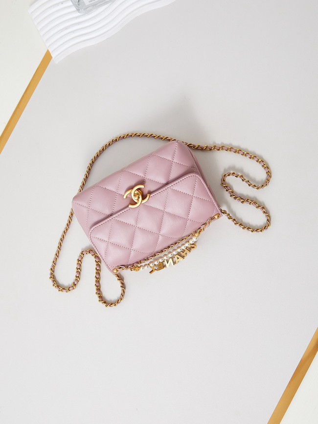 Chanel MINI FLAP BAG AS4986 pink