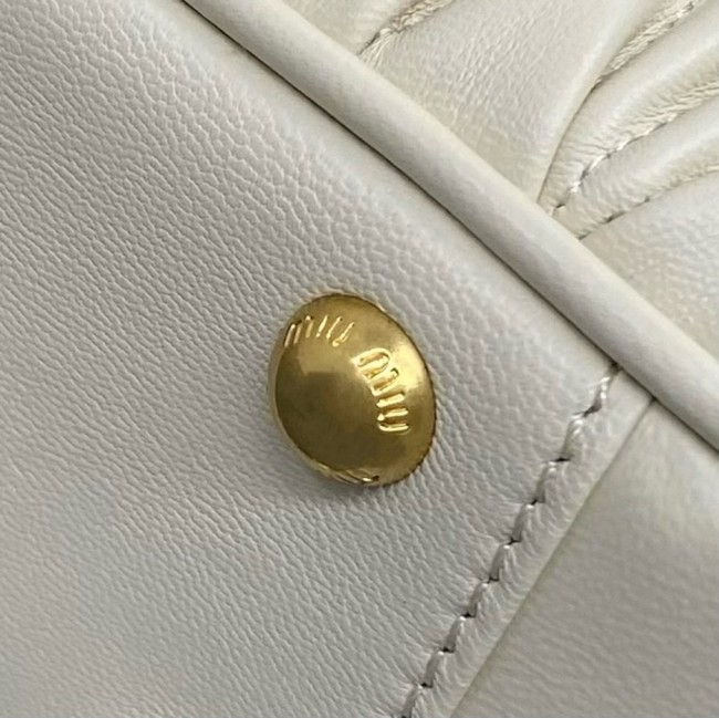 Miu Miu Wander Matelasse Original Sheepskin Bag M-014 Cream