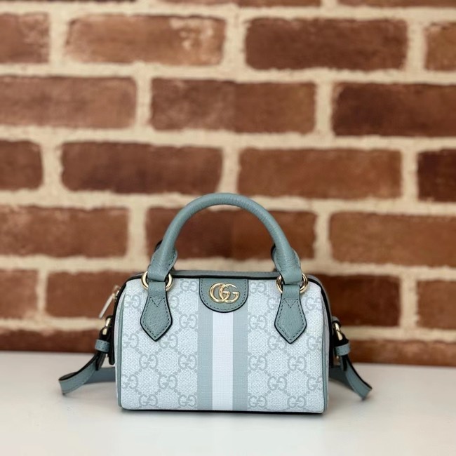 GUCCI OPHIDIA GG SUPER MINI BAG 781490 Dusty blue