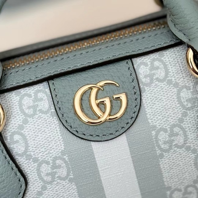 GUCCI OPHIDIA GG SUPER MINI BAG 781490 Dusty blue