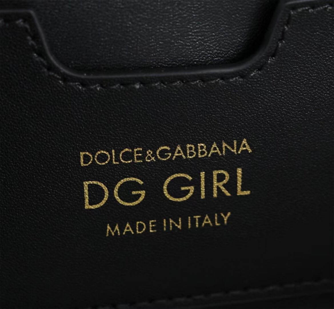 Dolce & Gabbana Patent leather Shoulder Bag G6504 black&brown