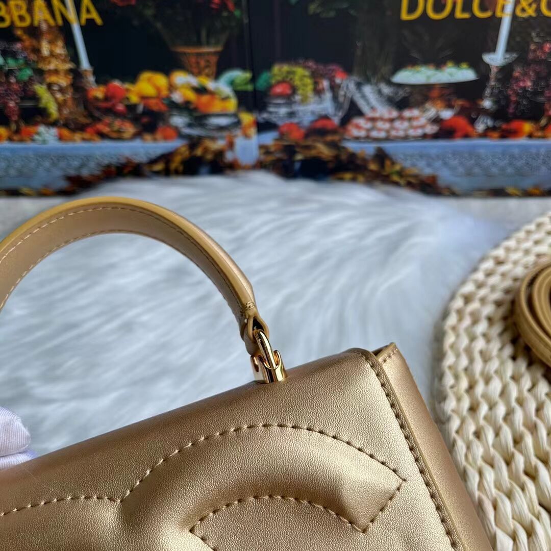 Dolce & Gabbana leather bag G6002 gold